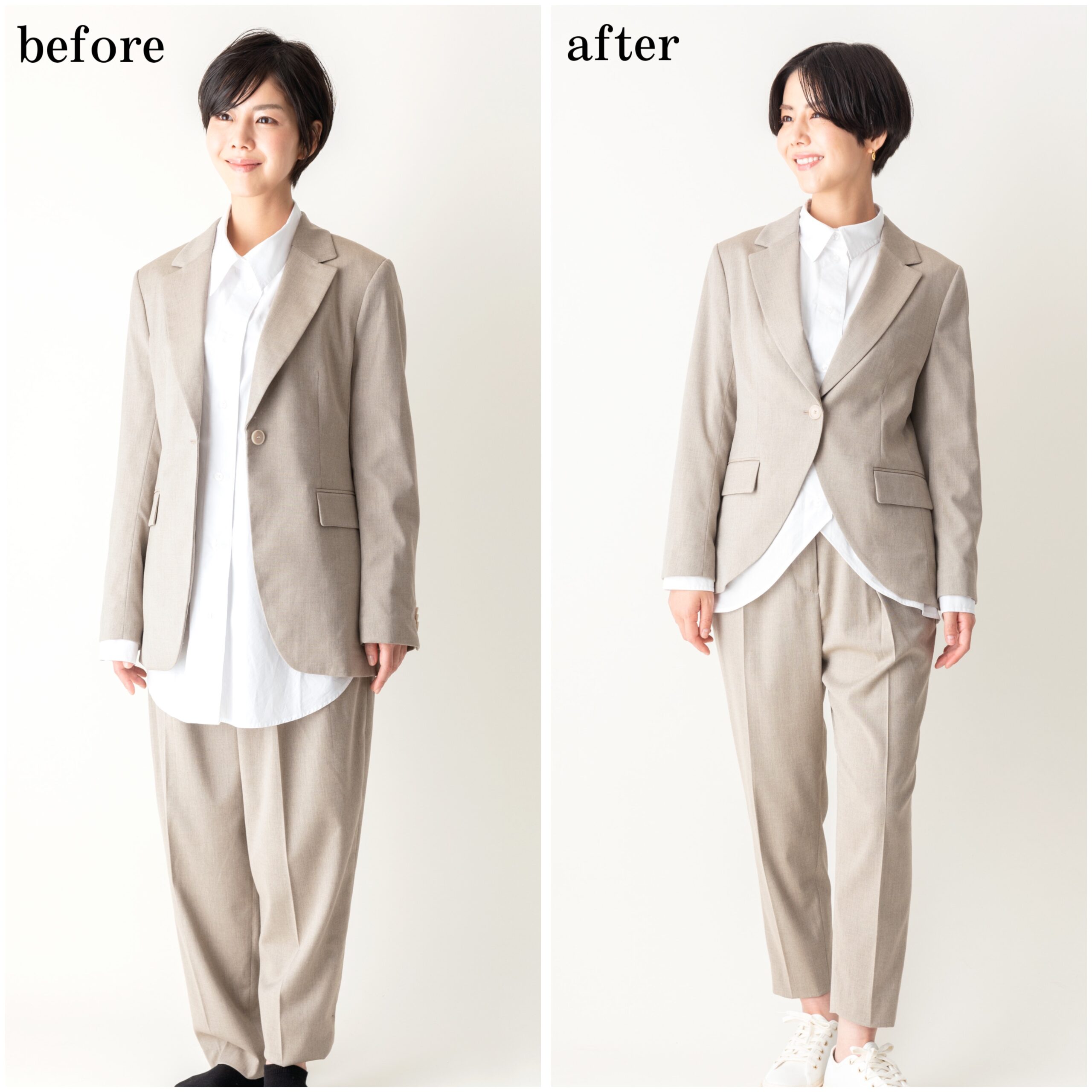 Read more about the article Women’s Suit : Size Adjustment&Design Changes